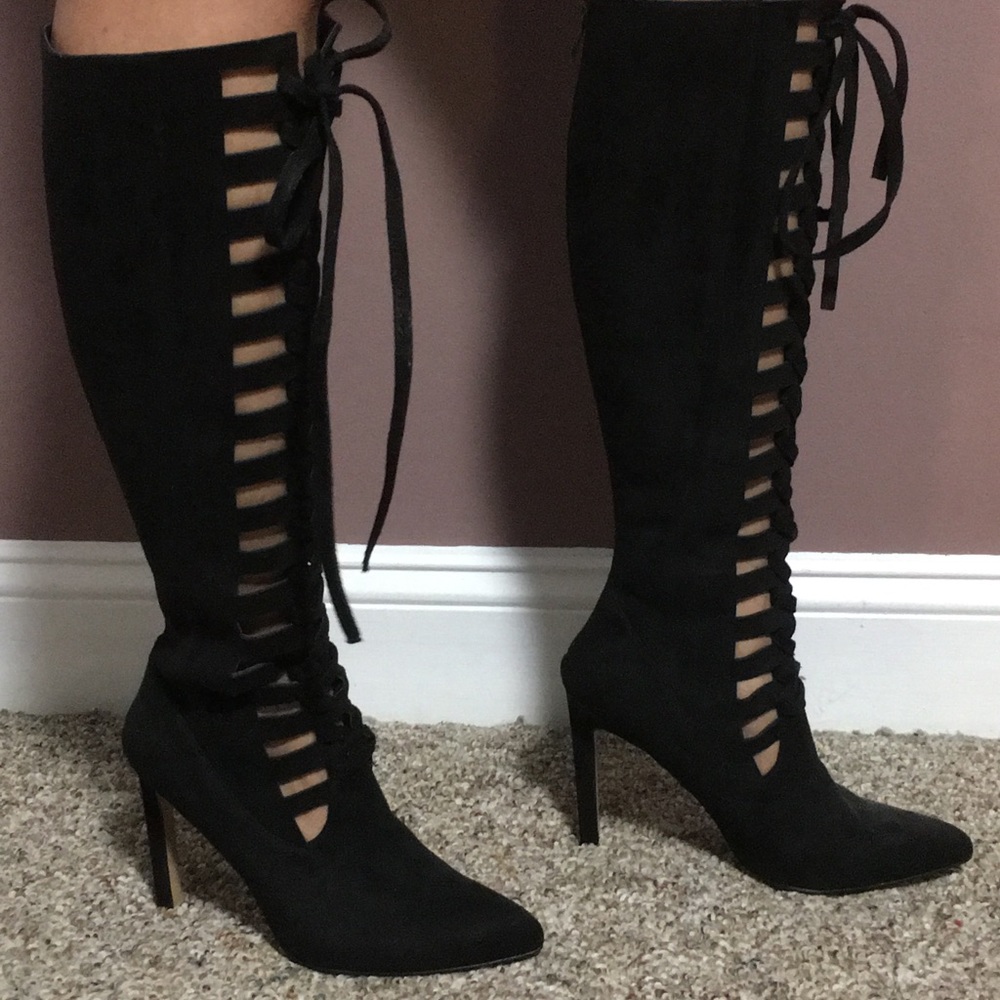 Chelsea & Zoe caged boots New in box